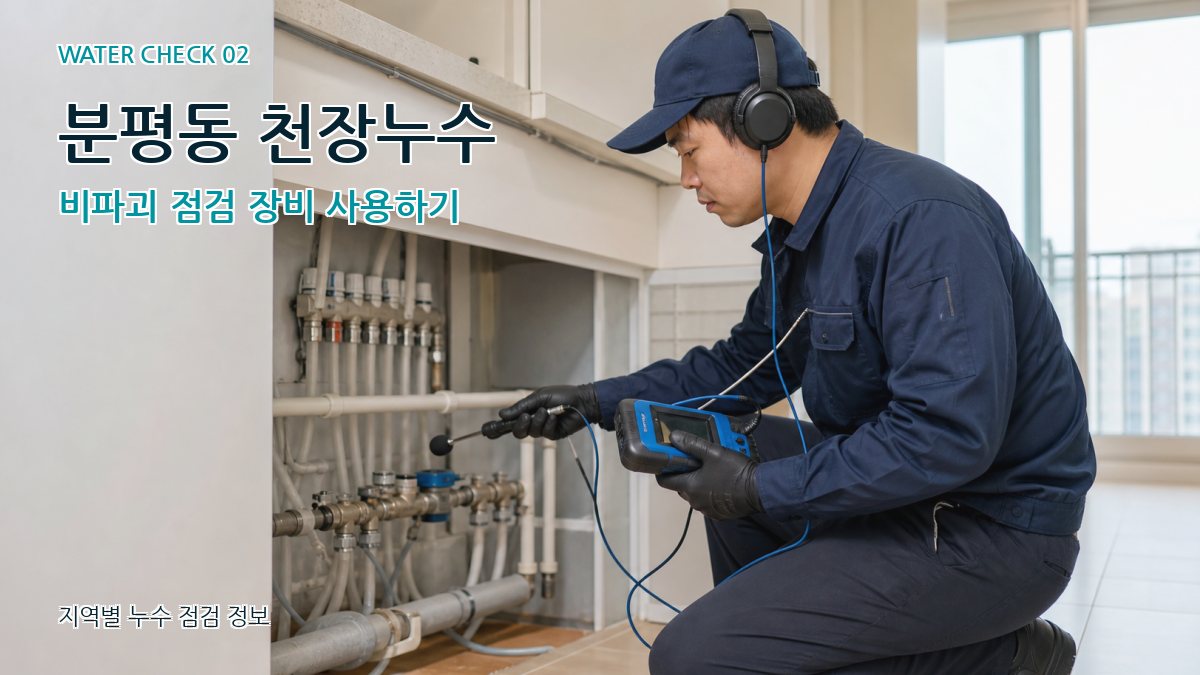 분평동 화장실누수 누수탐지 이미지