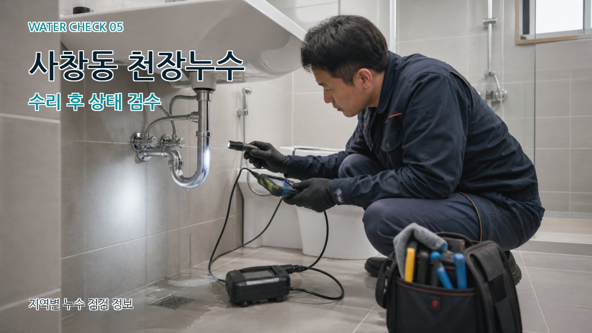 사창동 누수공사 누수탐지 이미지