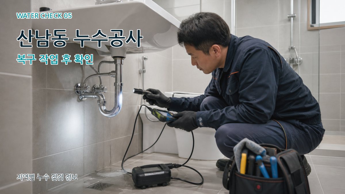 산남동 누수공사 누수탐지 이미지