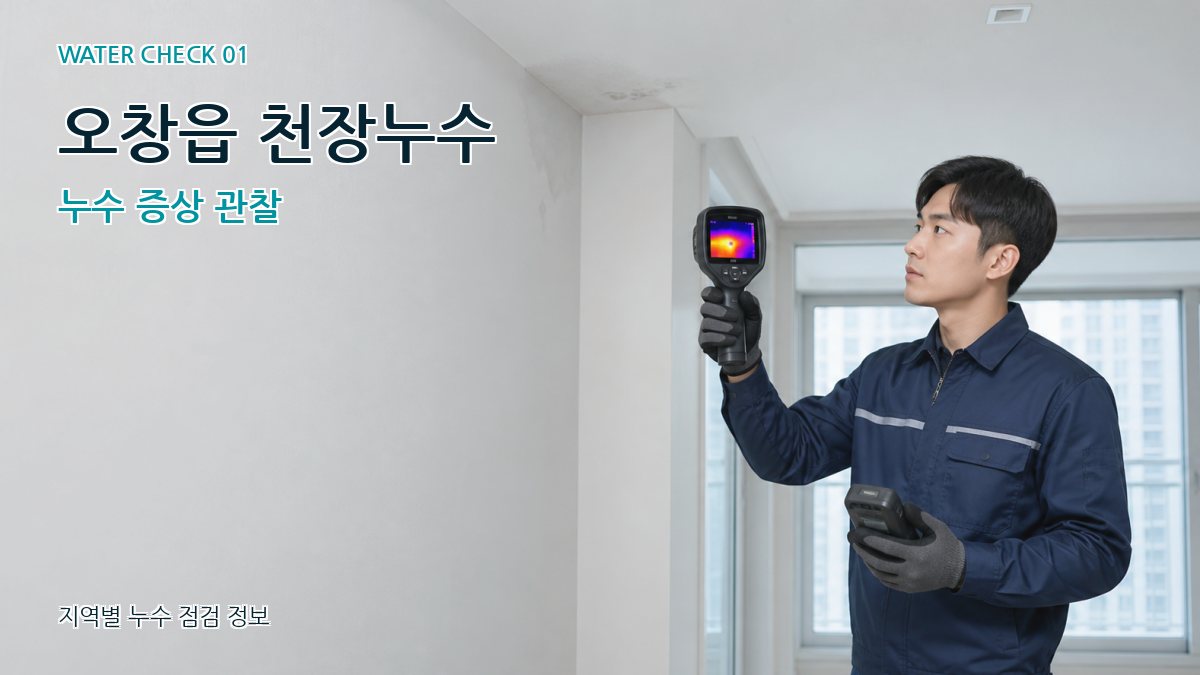 오창읍 아파트누수 누수탐지 이미지