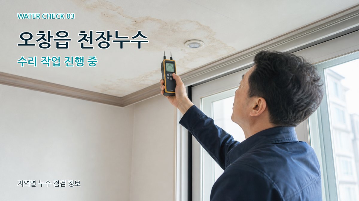 오창읍 천장누수 누수탐지 이미지