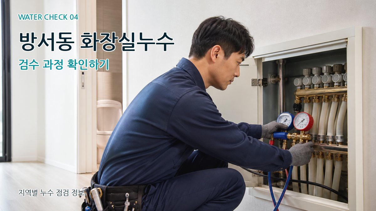 방서동 화장실누수 검수 과정 확인하기