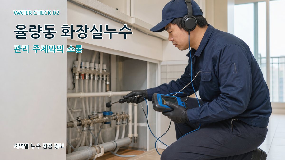 율량동 화장실누수 관리 주체와의 소통