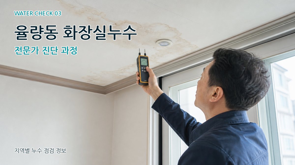 율량동 화장실누수 전문가 진단 과정