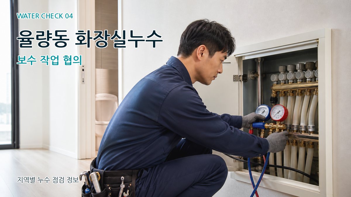 율량동 화장실누수 보수 작업 협의