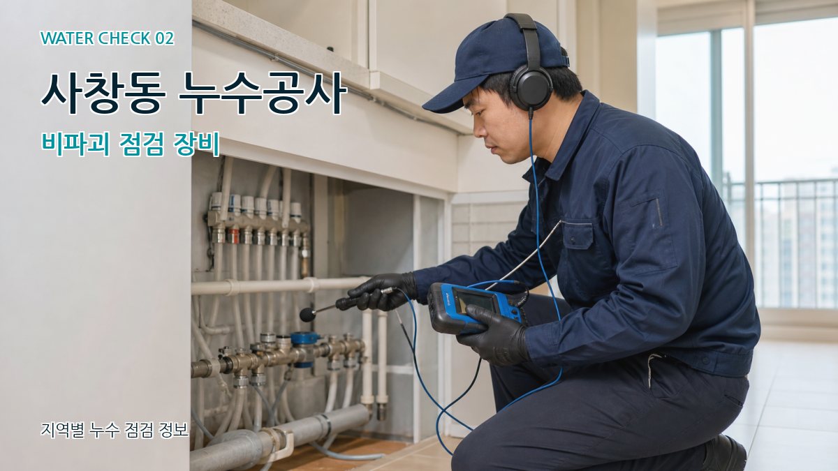 사창동 화장실누수 누수탐지 이미지