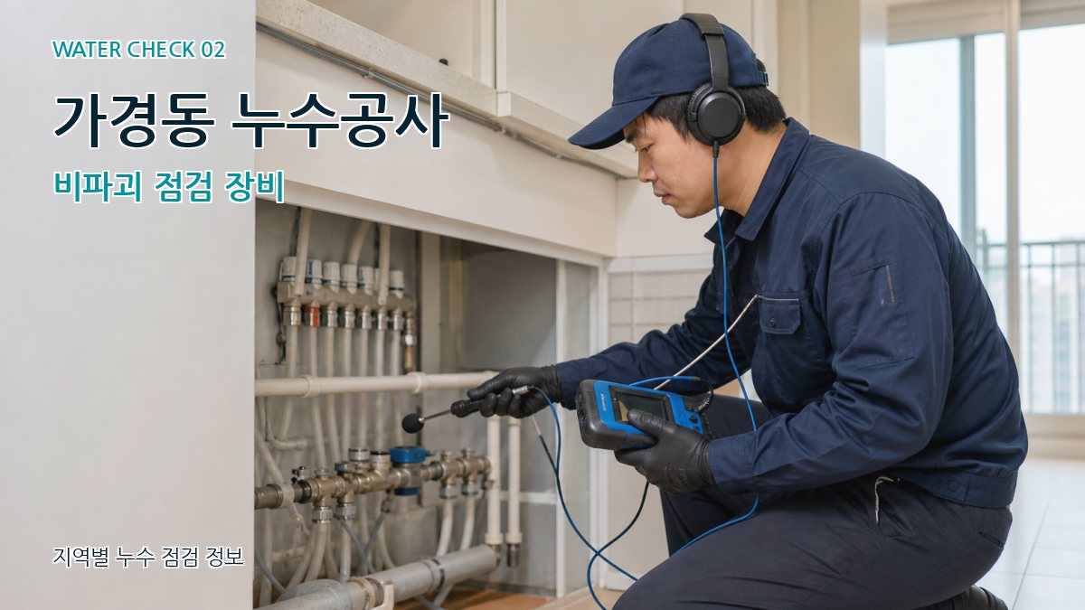 가경동 화장실누수 누수탐지 이미지