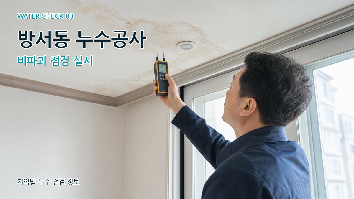 방서동 천장누수 누수탐지 이미지