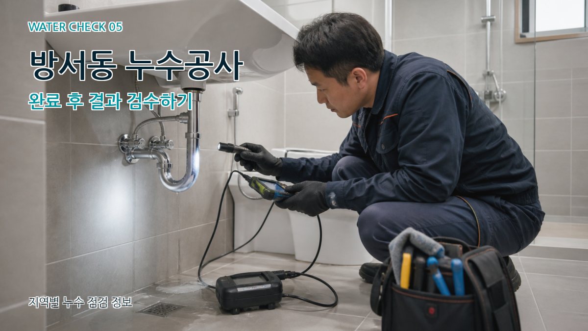 방서동 누수공사 누수탐지 이미지
