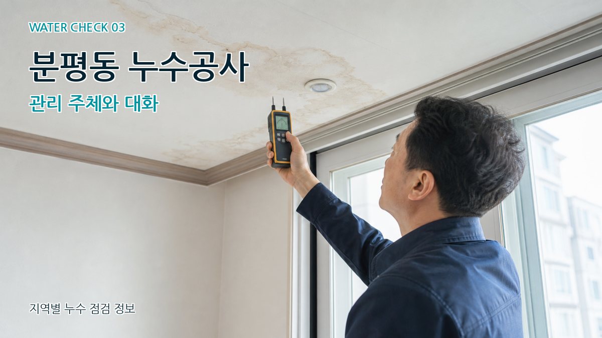 분평동 천장누수 누수탐지 이미지
