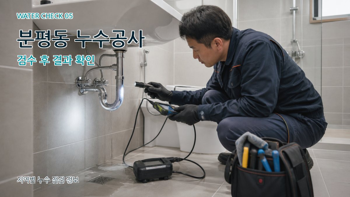 분평동 누수공사 누수탐지 이미지
