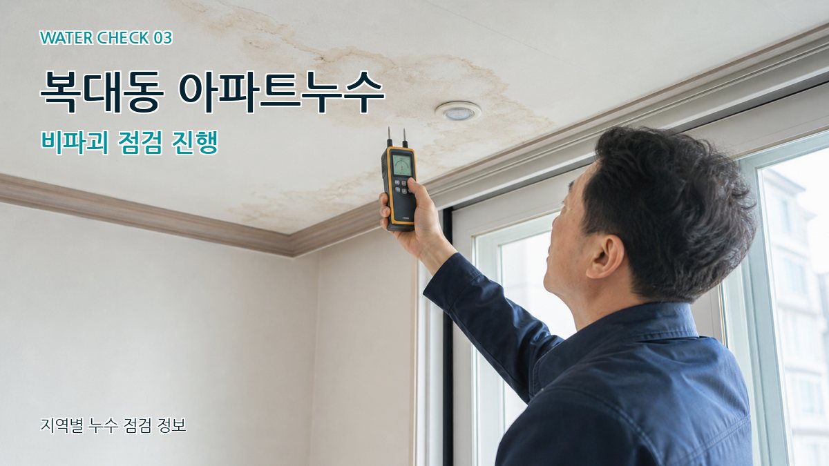 복대동 천장누수 누수탐지 이미지