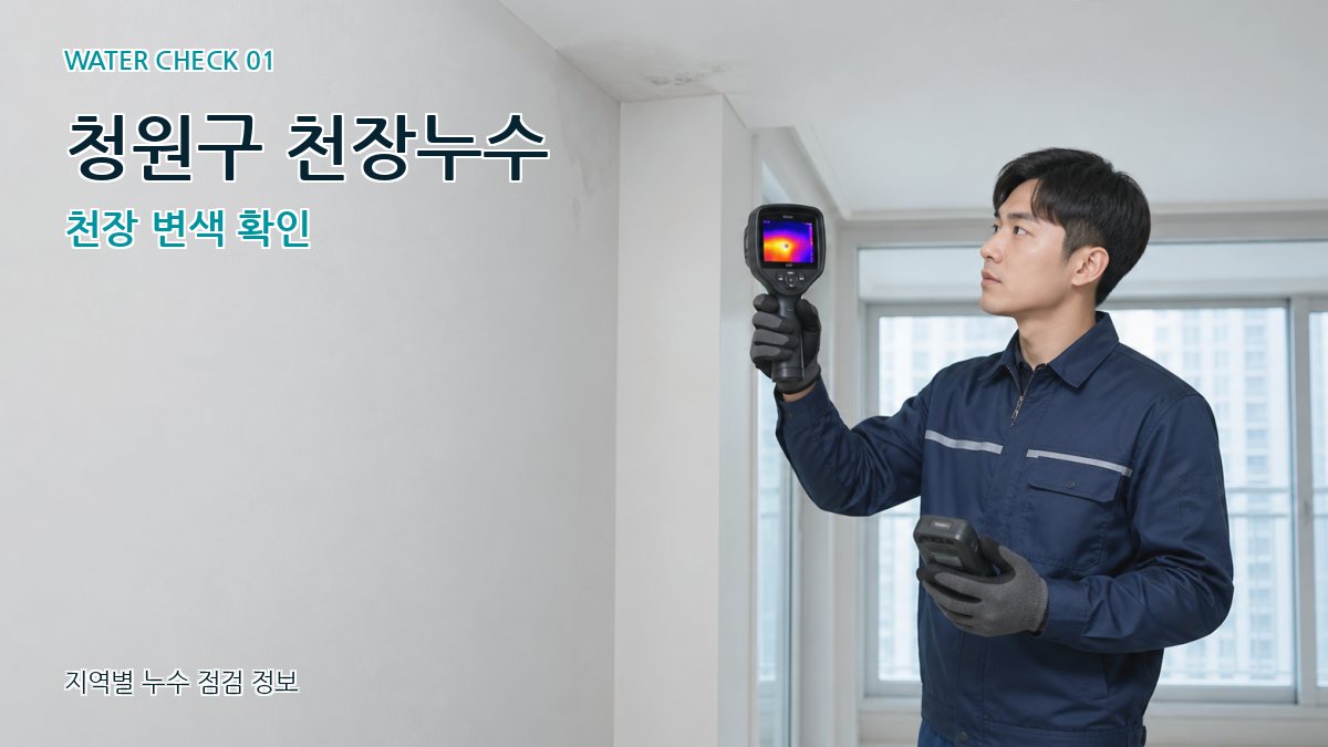 청원구 아파트누수 누수탐지 이미지