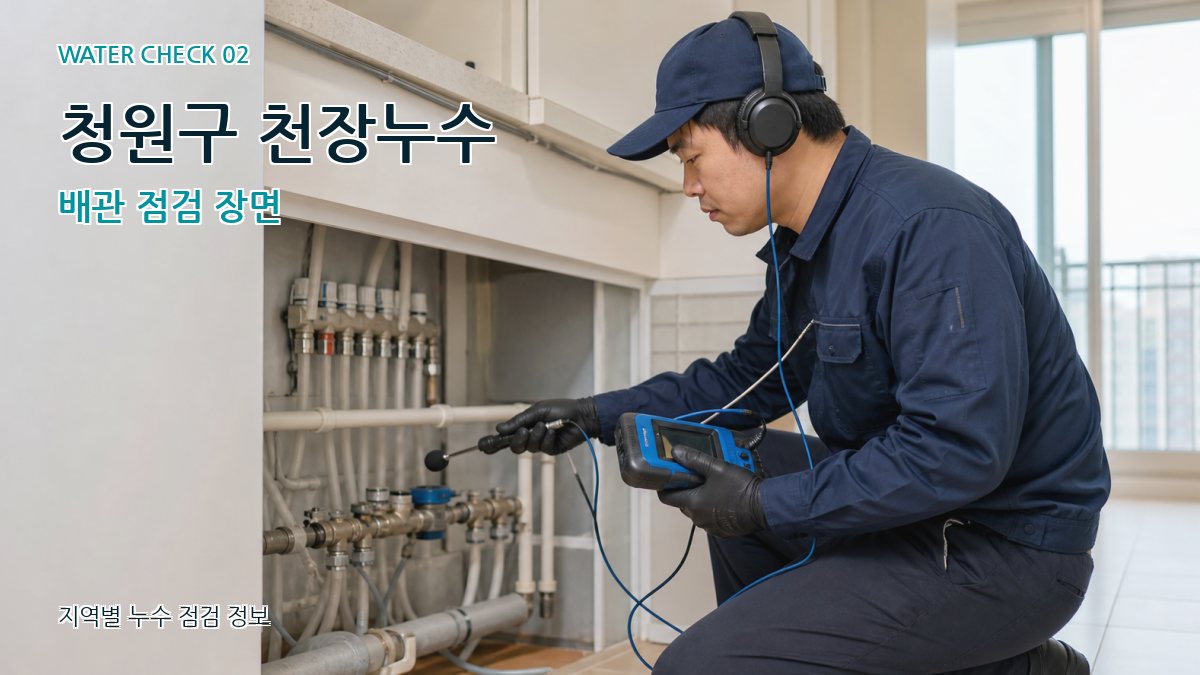 청원구 화장실누수 누수탐지 이미지