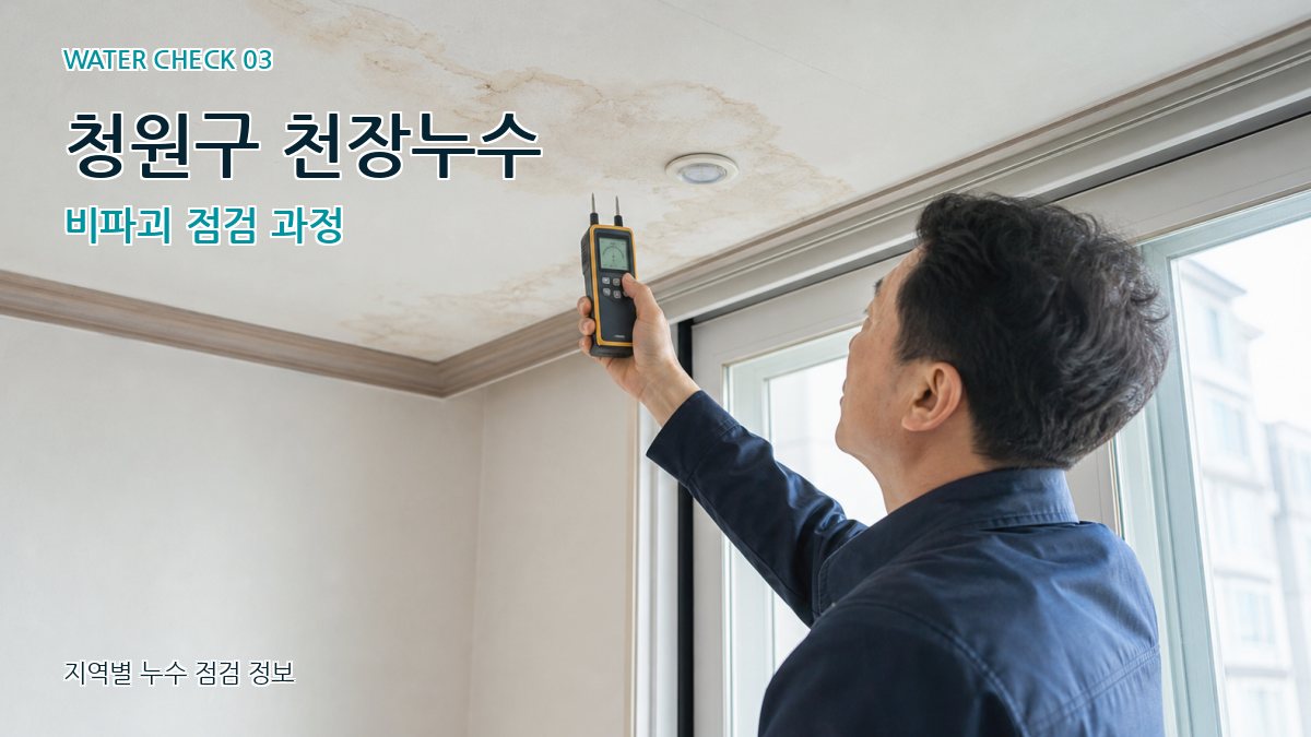 청원구 천장누수 누수탐지 이미지