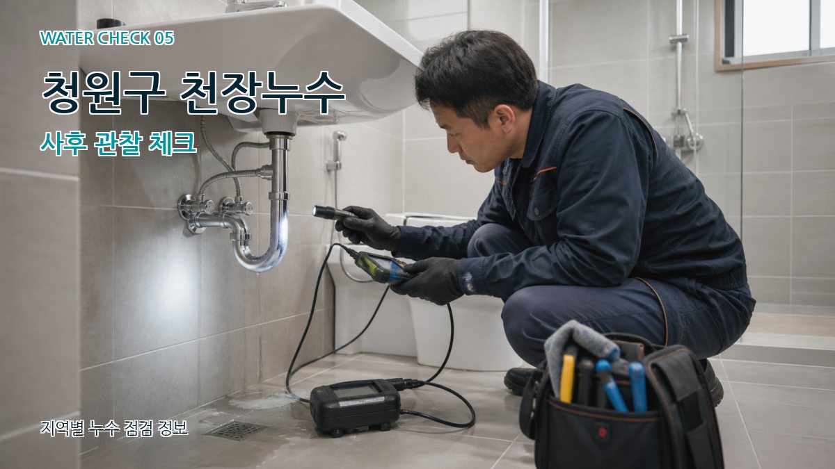 청원구 누수공사 누수탐지 이미지