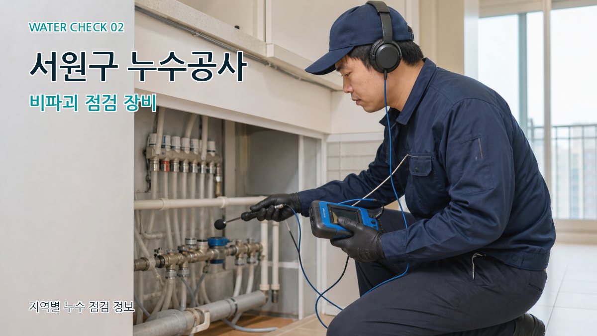 서원구 누수공사 비파괴 점검 장비