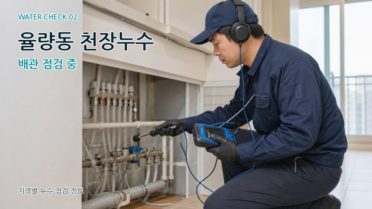 율량동 화장실누수 누수탐지 이미지