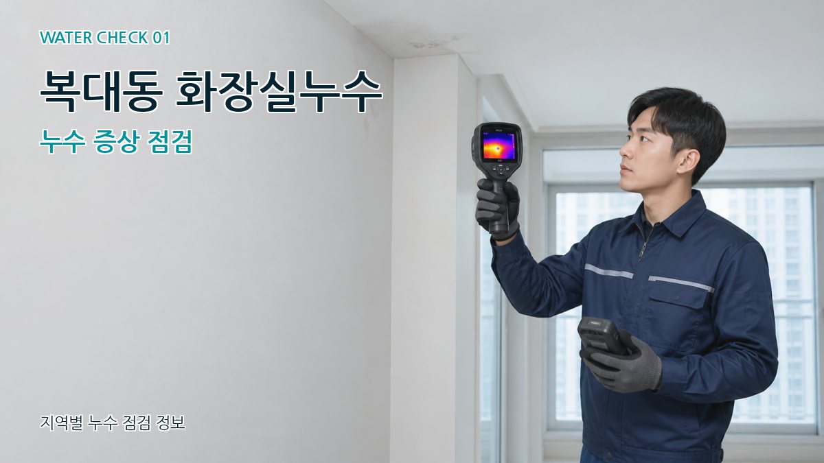 복대동 아파트누수 누수탐지 이미지