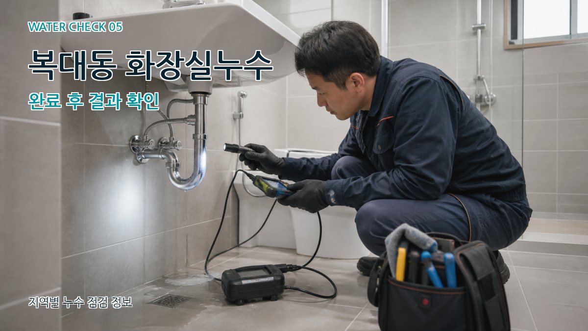 복대동 누수공사 누수탐지 이미지