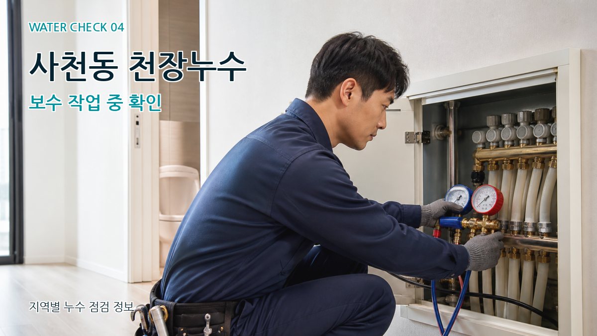 사천동 누수탐지 누수탐지 이미지