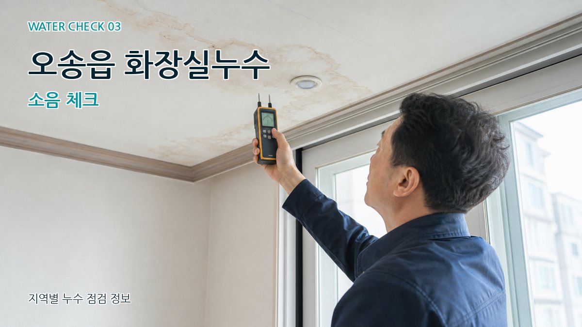 오송읍 화장실누수 소음 체크