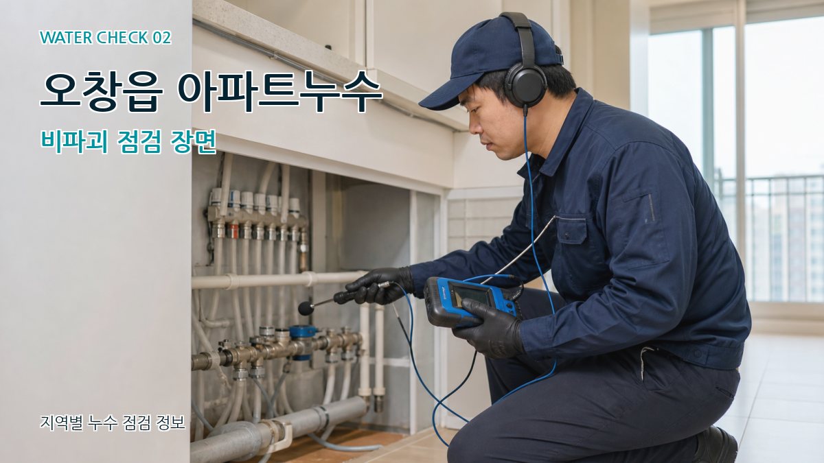오창읍 화장실누수 누수탐지 이미지
