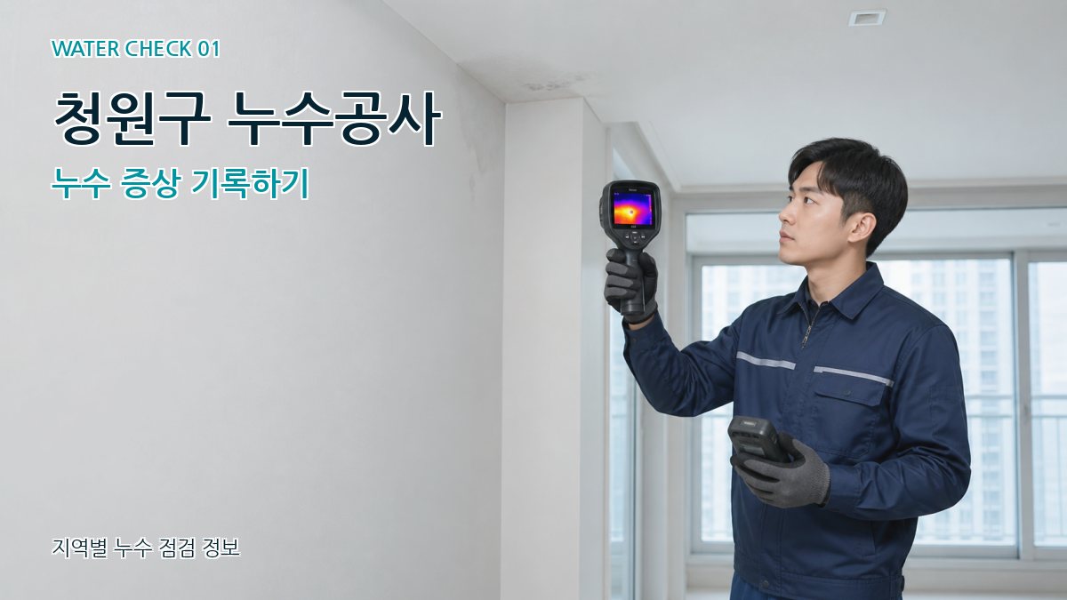 청원구 아파트누수 누수탐지 이미지