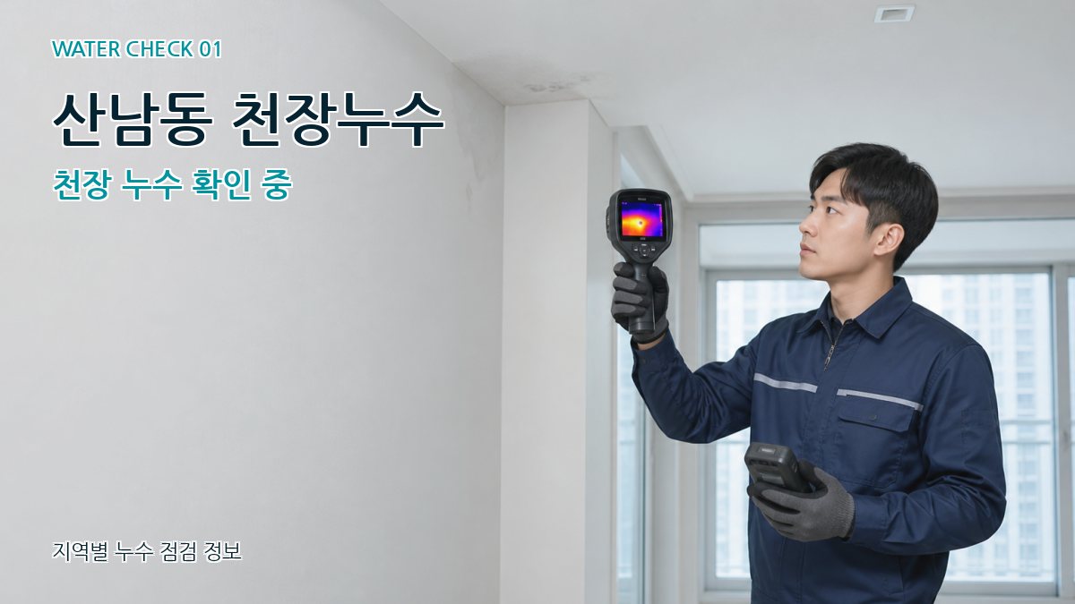 산남동 아파트누수 누수탐지 이미지