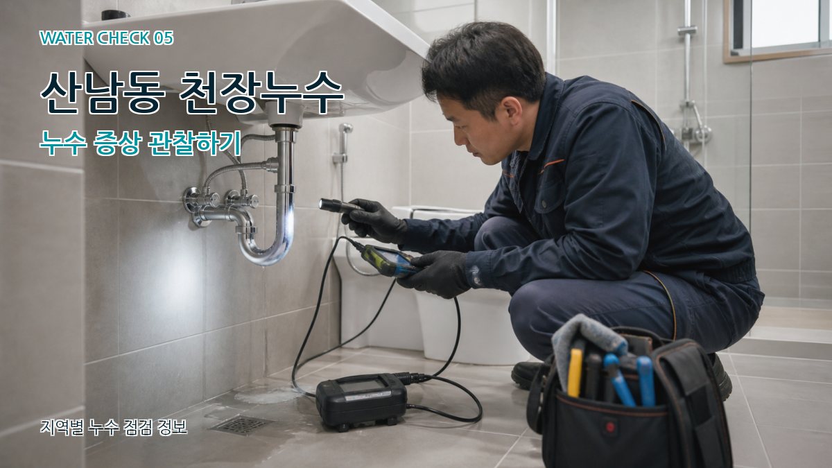 산남동 누수공사 누수탐지 이미지