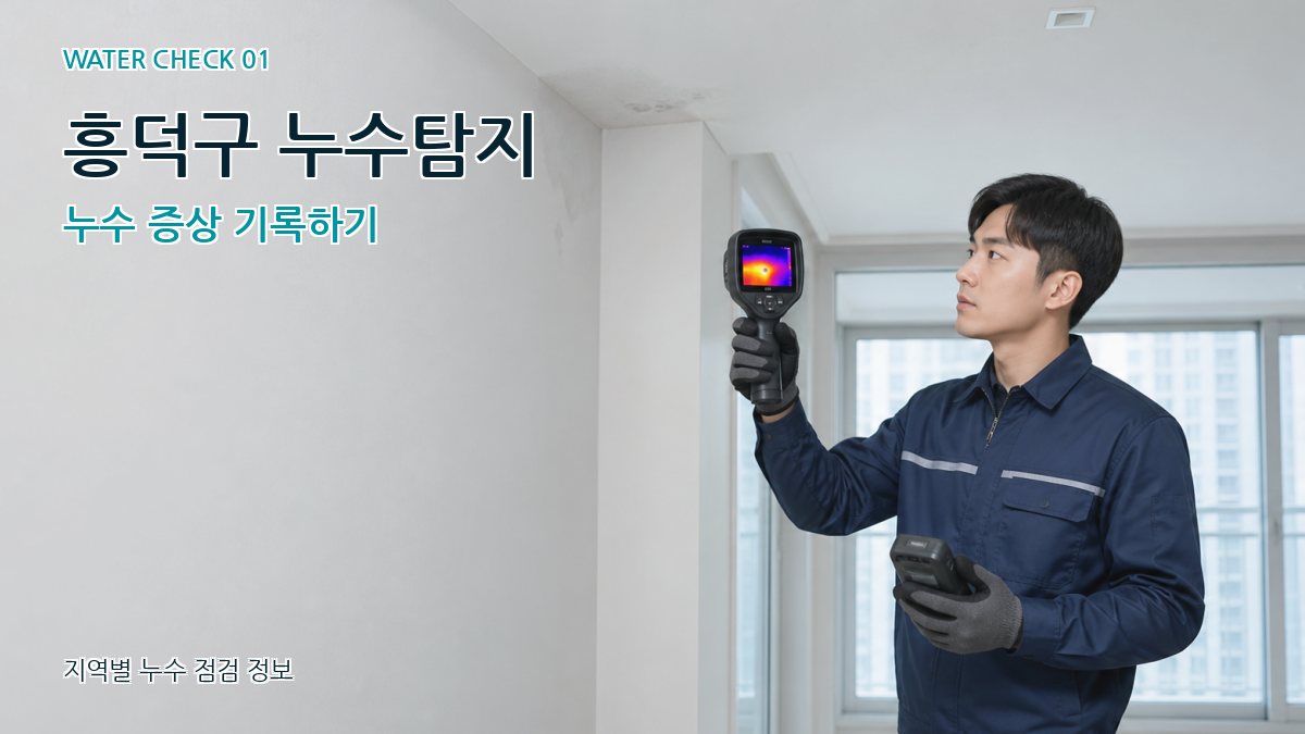 흥덕구 누수탐지 누수 증상 기록하기