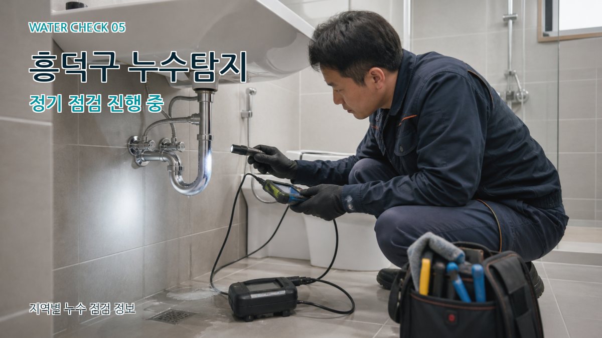 흥덕구 누수탐지 정기 점검 진행 중