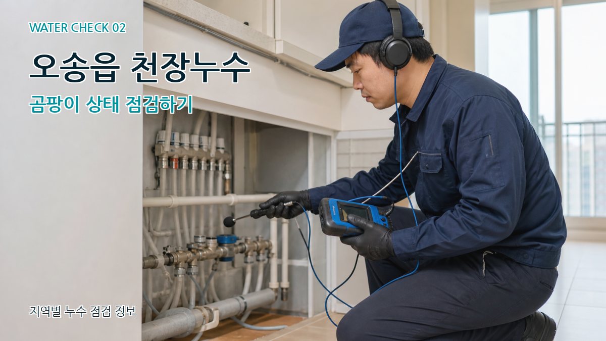 오송읍 화장실누수 누수탐지 이미지