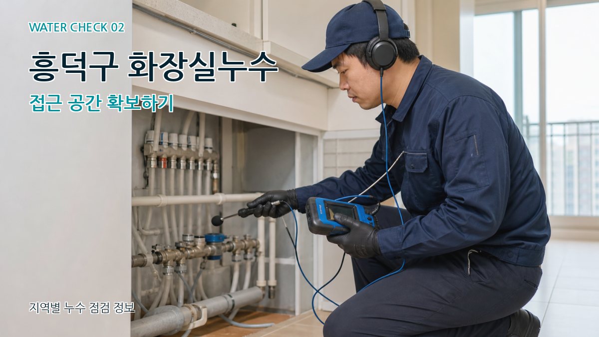 흥덕구 화장실누수 누수탐지 이미지