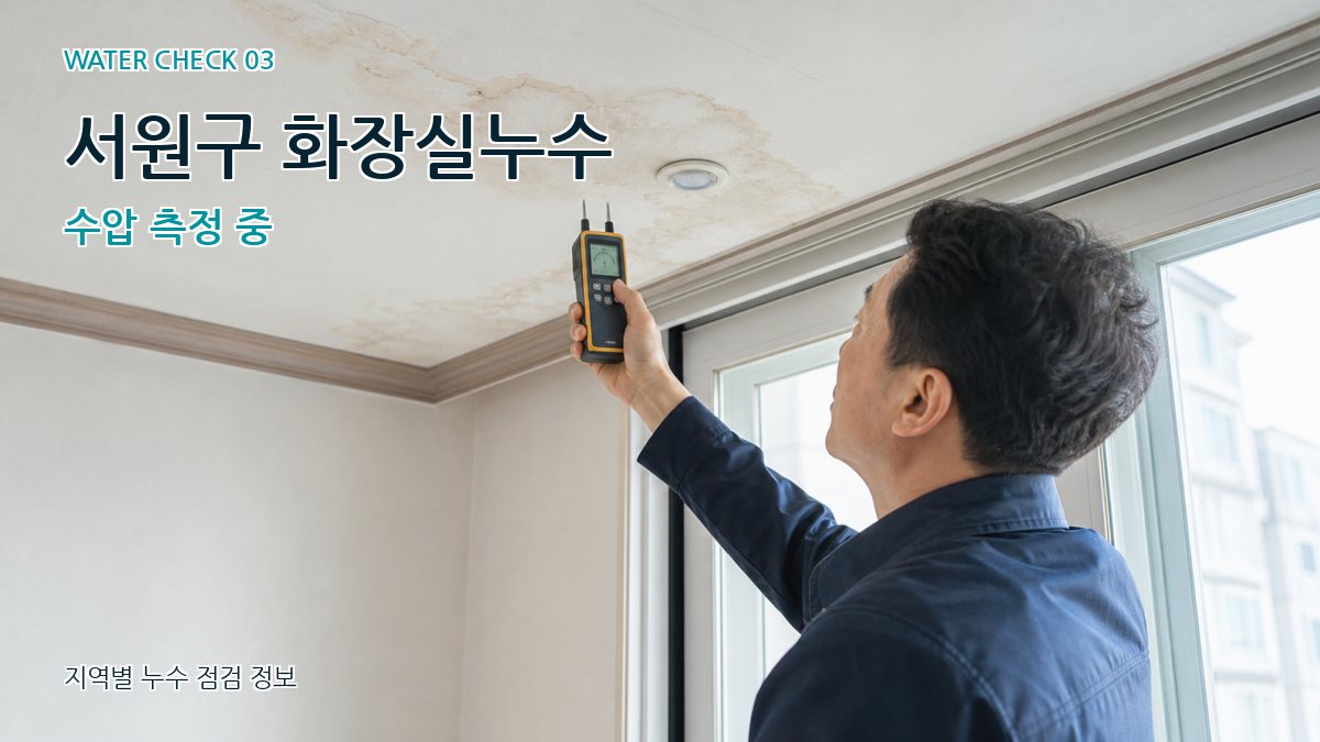 서원구 천장누수 누수탐지 이미지