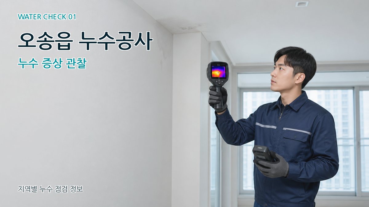 오송읍 아파트누수 누수탐지 이미지