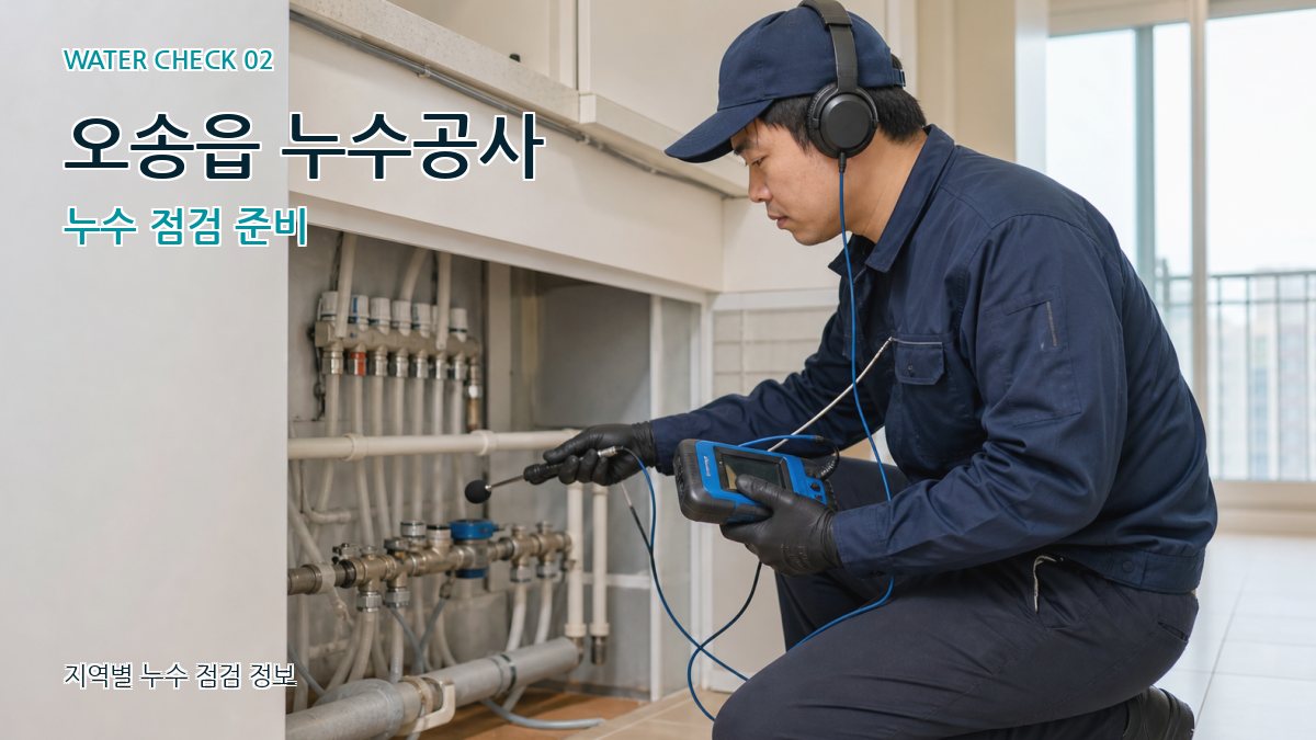 오송읍 화장실누수 누수탐지 이미지