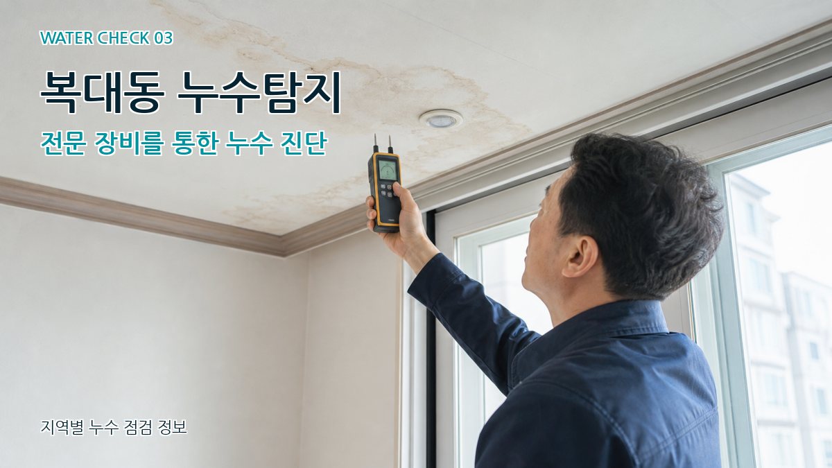복대동 천장누수 누수탐지 이미지