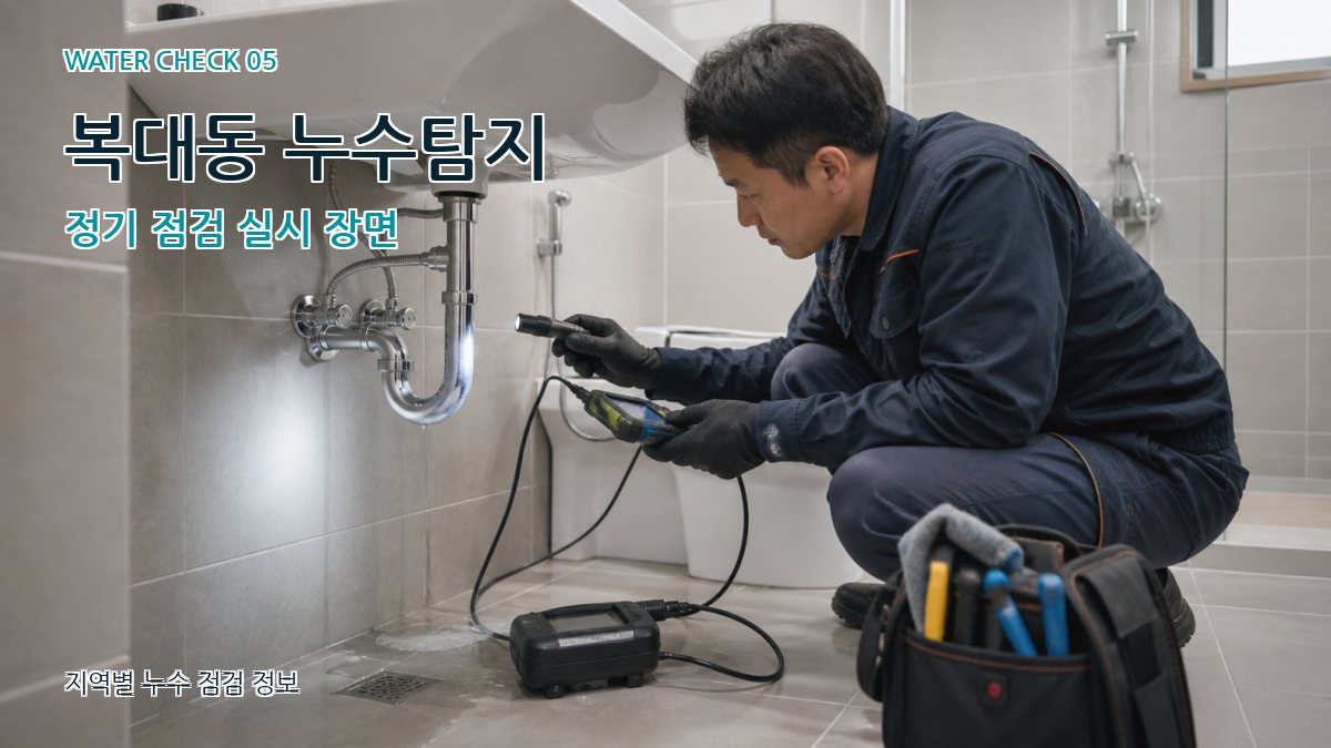복대동 누수공사 누수탐지 이미지