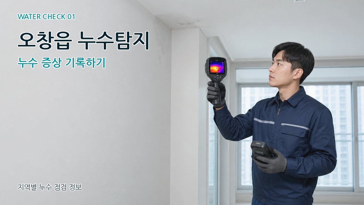 오창읍 아파트누수 누수탐지 이미지