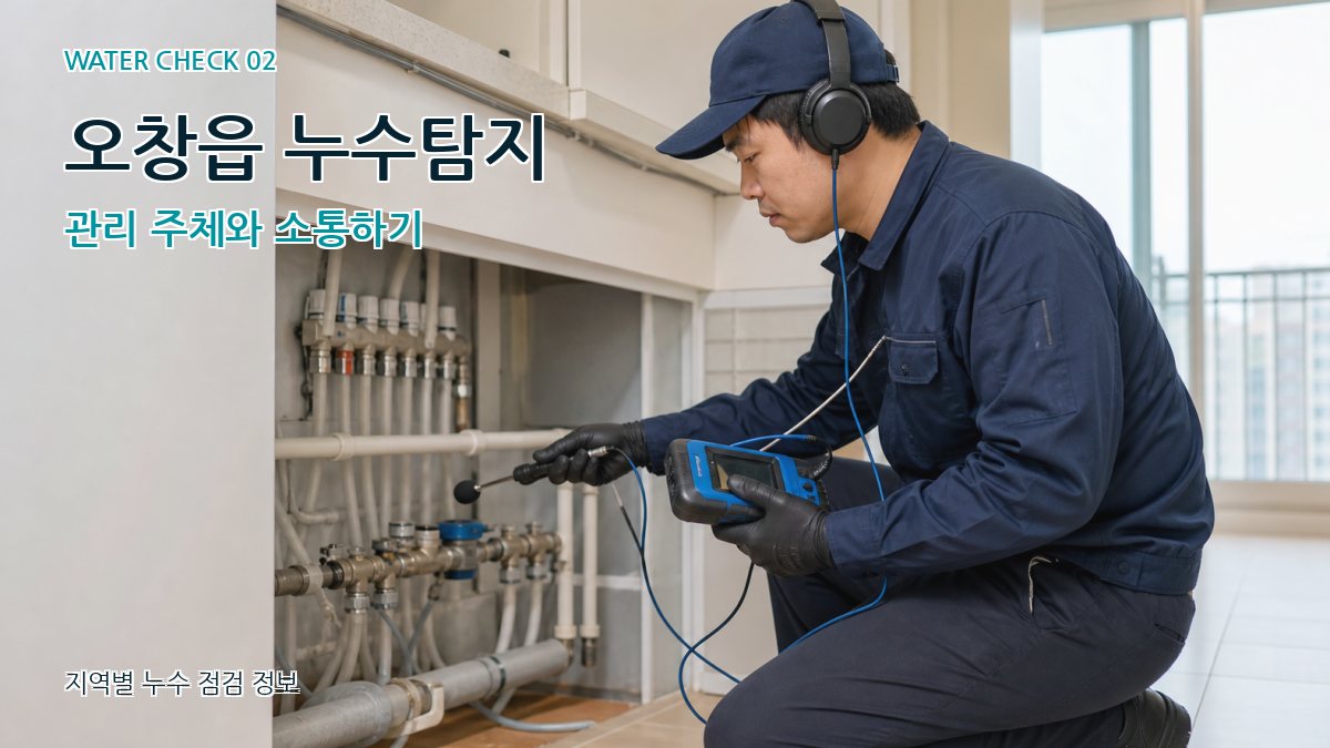 오창읍 화장실누수 누수탐지 이미지
