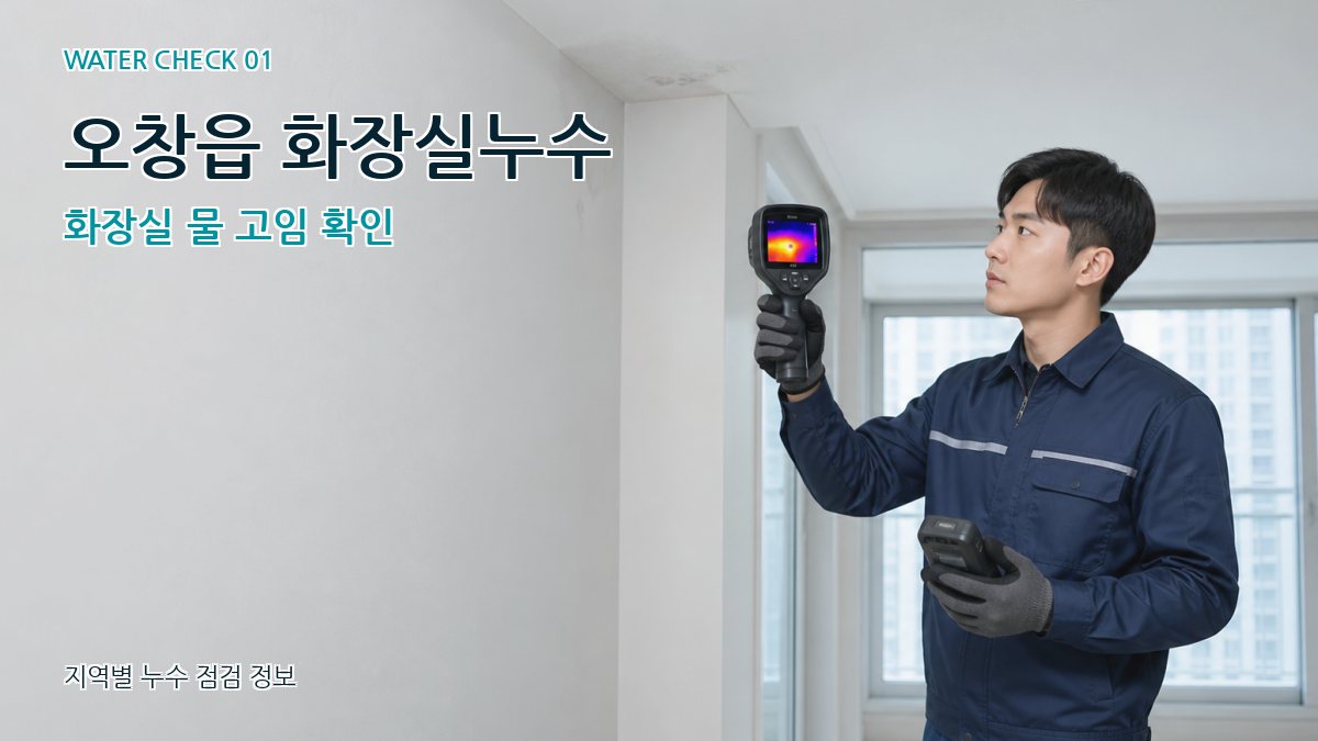 오창읍 아파트누수 누수탐지 이미지