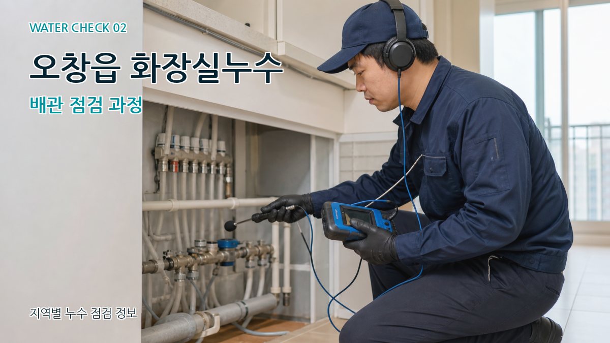 오창읍 화장실누수 누수탐지 이미지