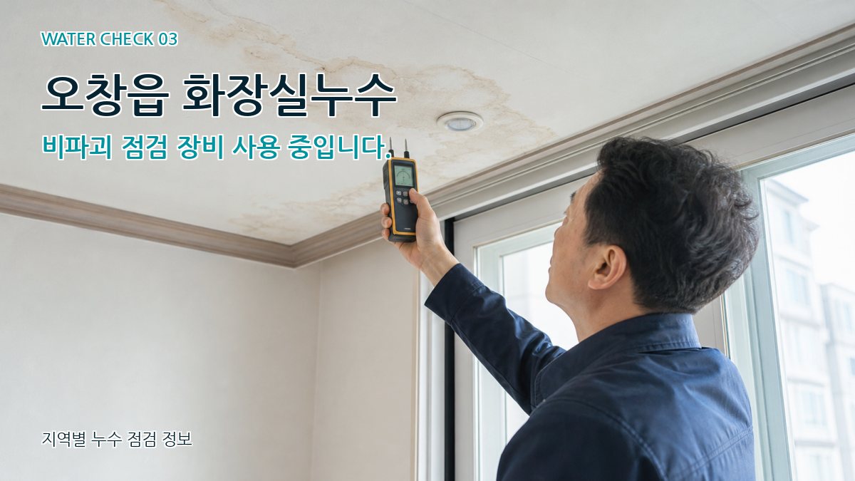 오창읍 천장누수 누수탐지 이미지
