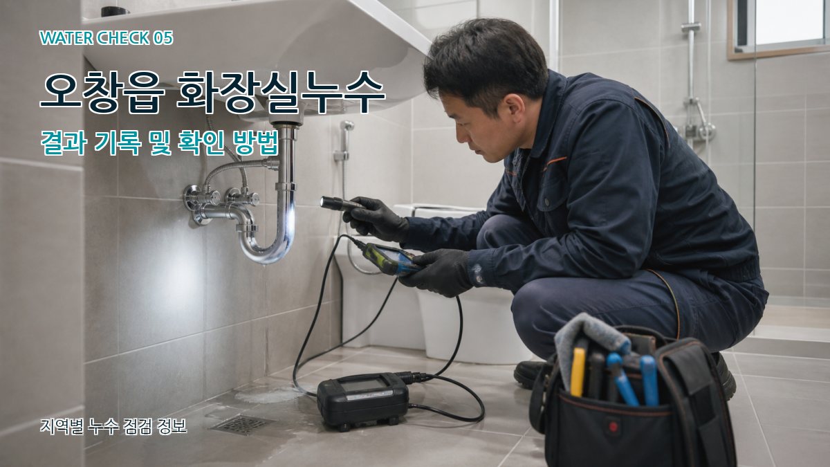 오창읍 누수공사 누수탐지 이미지