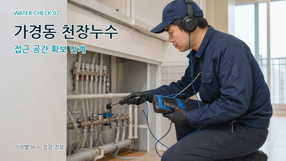 가경동 화장실누수 누수탐지 이미지