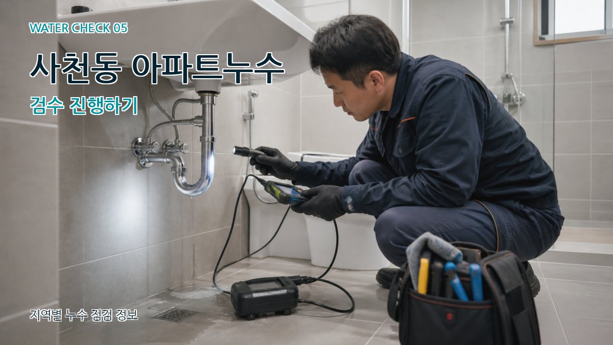 사천동 누수공사 누수탐지 이미지