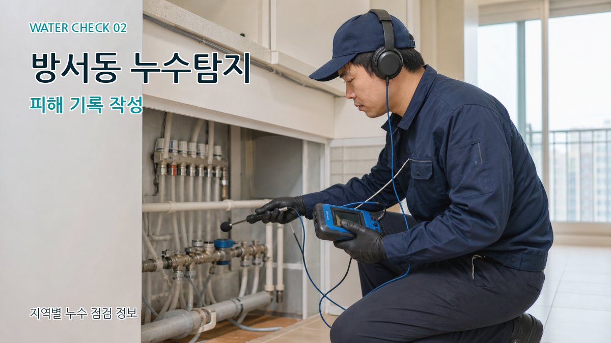 방서동 화장실누수 누수탐지 이미지