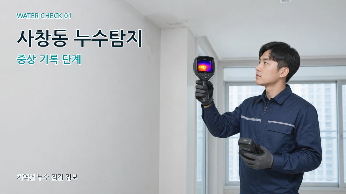 사창동 아파트누수 누수탐지 이미지