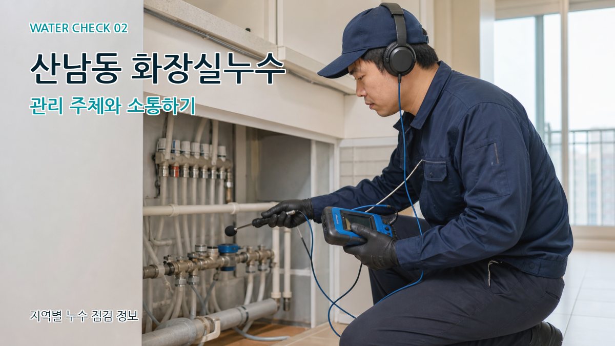 산남동 화장실누수 관리 주체와 소통하기